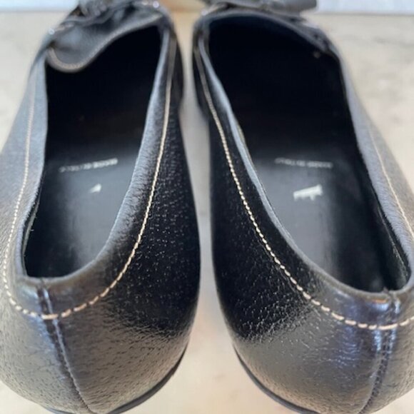 PRADA Tassel Kitten Heel Black Vintage Pumps 37 1/2 - Picture 12 of 17